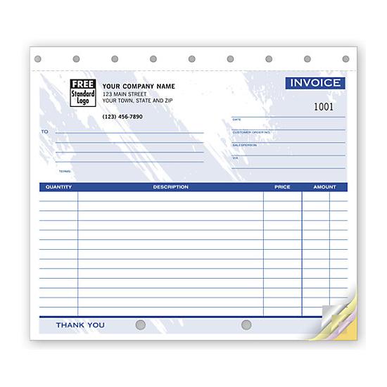 Event Planner Invoice Form, Pre-printed, Carbonless Copies