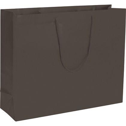 Lavish Shopping Bags, Chocolate, 20 X 6 X 16"