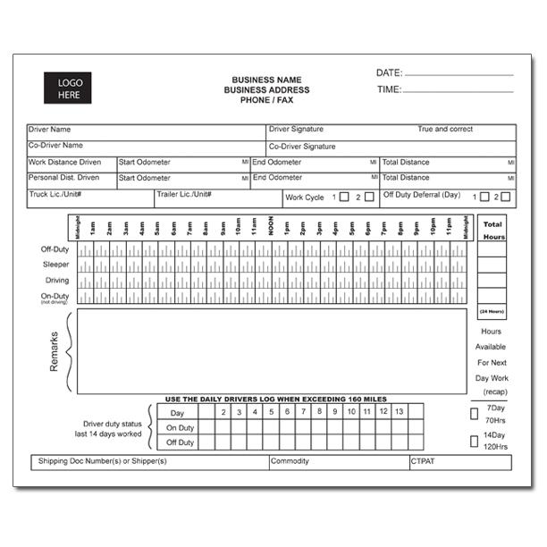 50 Printable Driver s Daily Log Books Templates Examples 52 OFF