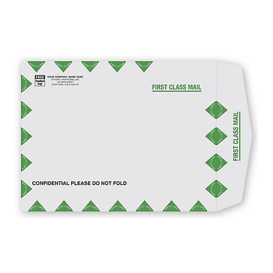 First Class Mail Large Envelope with Return Address Printed, 10 x 13"