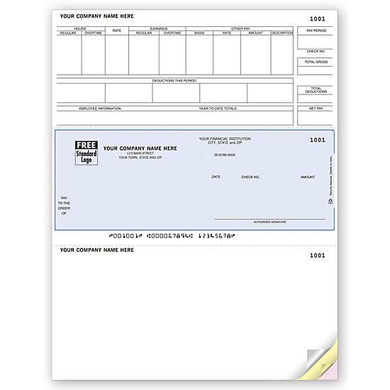Laser Payroll Check, Compatible With Timberline