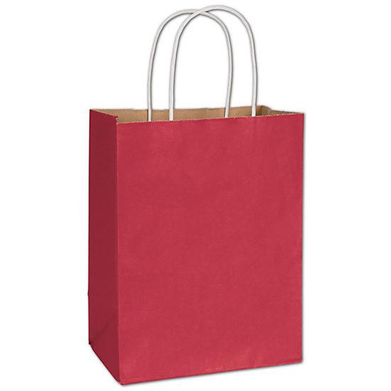 Crimson Radiant Paper Shopping Bag, 8 1/4 X 4 3/4 X 10 1/2", Retail Bags