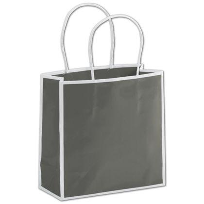 Custom Luxury Shopping Bags, Grey, Small