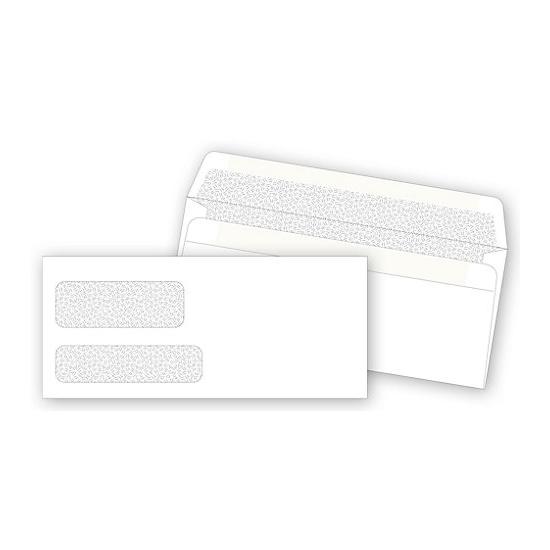 Double Window Confidential Envelope, Self-seal For Invoices & Business Forms