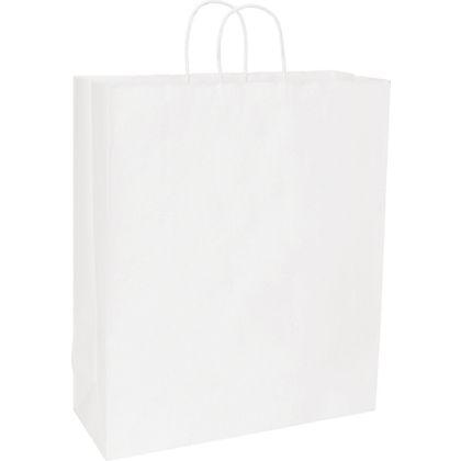 Queen Shoppers Bag, Recycled White, 16 X 6 X 19"