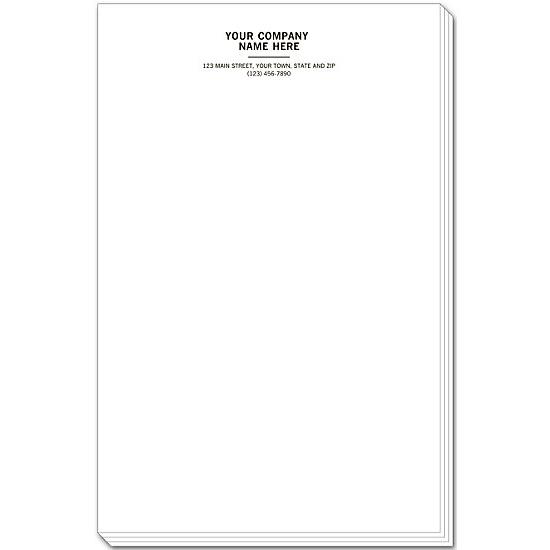 Personalized Notepads, Letterhead Format, Large