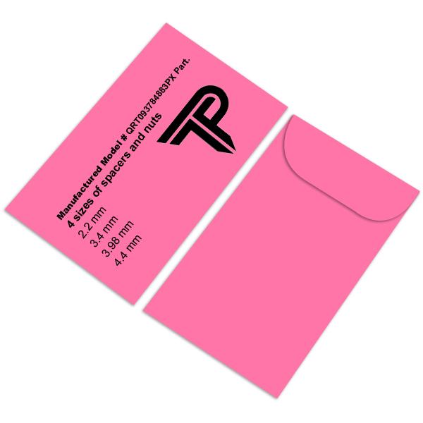 Custom Printed Coin Envelope, #5 1/2 - 3 1/8 X 5 1/2", Bright Pink