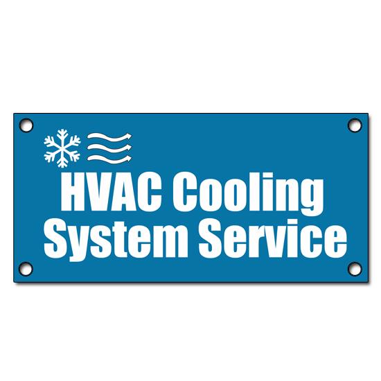 HVAC Cooling System Service Vinyl Banner