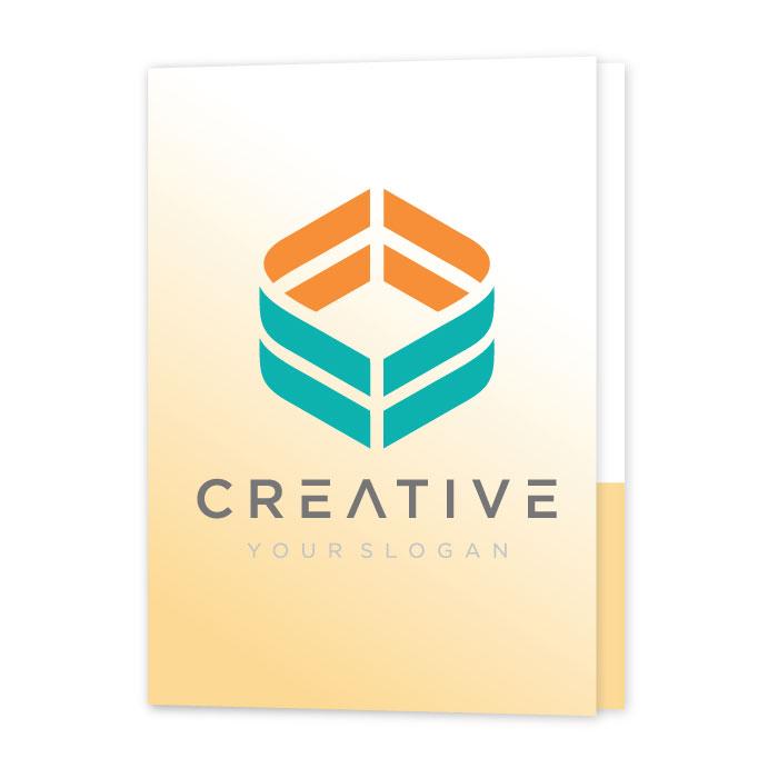 Custom 2 Pocket Folders With Logo