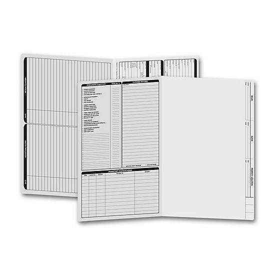Real Estate Listing Folder, Pre-printed, Left Panel List, Legal Size, Closing Checklist, Gray, 9.75 X 14.75
