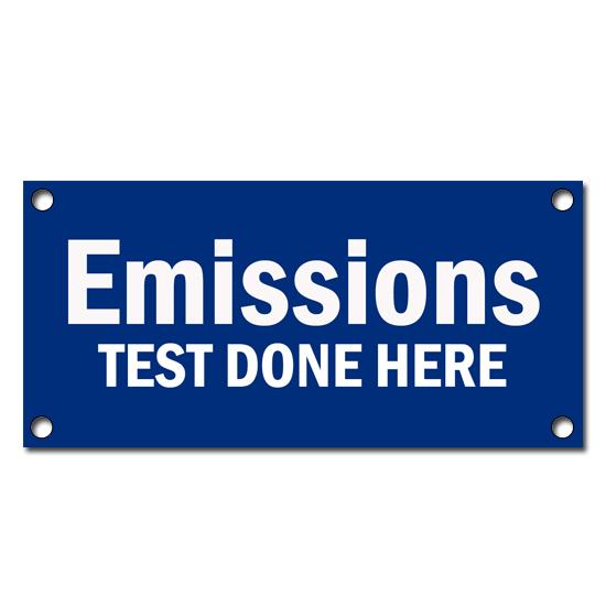 Emissions Test Vinyl Banner