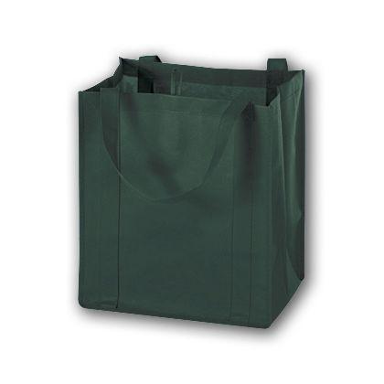 Unprinted Non-Woven Market Tote Bags, Green, Medium