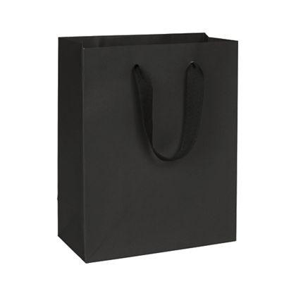 Manhattan Eco Euro-shoppers Bag, Black, 8 X 4 X 10"