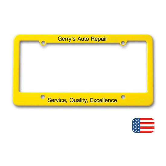 License Plate Frame, Straight Bottom, Printed Personalized with Logo, Promotional Item, 125