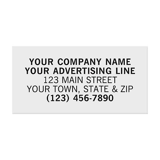 Personalized 1 1/2 X 3/4" Label, Rectangle, 10 Colors Paper Choices