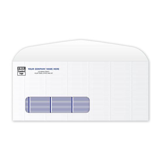 Secure Blue Tint #10 Single Window Envelope