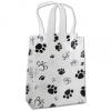 Paws Clear Frosted Plastic Bags With Handle, Medium