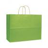 Varnish Stripe Shoppers Bag, Green, 16 X 6 X 12 1/2"