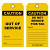 Caution Out Of Service Tag