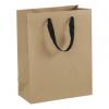 Manhattan Eco Euro-shoppers Bag, Chelsea Kraft With Black Handles, 10 X 5 X 13"