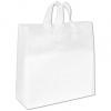 Clear-frosted, Flex-loop Shoppers Bags, 16 X 6 X 16"