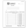 Statement Of Account - One Part, Pre Printed, Personalized, Manual Business Account Statement, Billing & Payment Balances