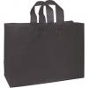 Color-frosted, High-density Shoppers Bags, Black, Large