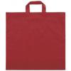 Frosted Economy Shoppers Bags, Red, Medium Bottom Gusset
