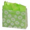 Daisy Die-cut Clear-frosted Plastic Bags With Handle, Medium