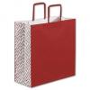 Square Shoppers Bag, Red, 14 X 6 X 14"