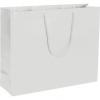 Premium Matte-laminated Euro-shoppers Bag, White, 20 X 6 X 16"