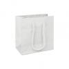 Premium Matte-laminated Euro-shoppers Bag, White, 6 1/2 X 3 1/2 X 6 1/2"