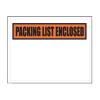 Packing List Enclosed Envelopes, Orange Panel Face, 7 X 5.5, White Back/clear Front