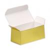 Colored Paper Ballotin Boxes, Bright Gold, Small