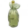 Sheer Organza Wine Bags, Moss Green