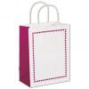 Madison Paper Bags With Handle, Raspberry, Small