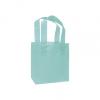 Color-frosted, High-density Shoppers Bags, Turquoise, Small
