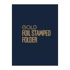 Gold Foil Stamped Presentation Folders