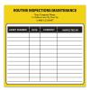 Routine Inspection Maintenance Sticker