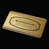 Brass Finish Metal Business Cards