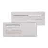 Double Window Business Check Envelope - Gray