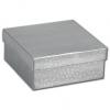 Coat Pin Jewelry Boxes, Silver Foil Embossed
