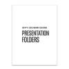 18 Pt. C1s Semi-gloss Presentation Folder, White, Custom Printed