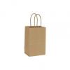 Mini Cub Shoppers Bag, Recycled Kraft, 5 1/4 X 3 1/2 X 8 1/4"