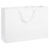 Upscale Shopping Bags, Wall Street White, 20 X 6 X 14"