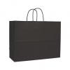 Varnish Stripe Shoppers Bag, Black, 16 X 6 X 12 1/2"