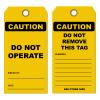 Caution Do Not Operate Tag