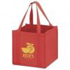 Cube Non-woven Tote Bags, Red