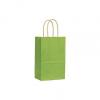 Varnish Stripe Shoppers Bag, Green, 5 1/4 X 3 1/2 X 8 1/4"