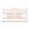 Dental Exam Record Slips, Numbered Teeth System C